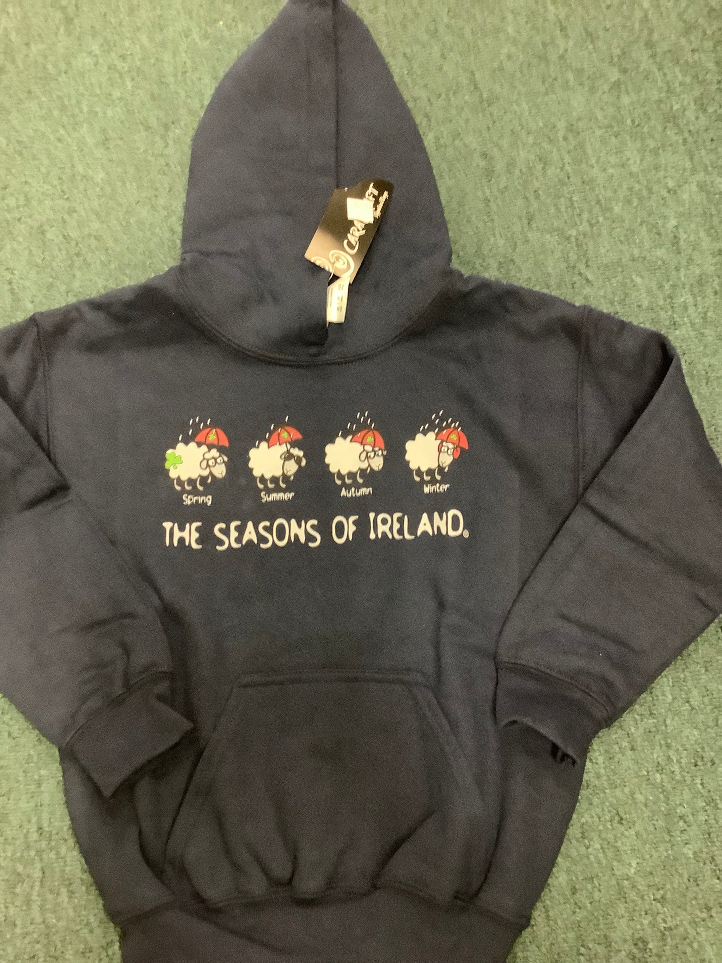 The seasons of Ireland hoodie navy