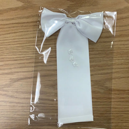 Boys first communion arm band with shamrocks AB555