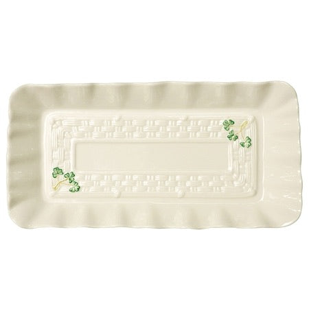 BELLEEK CLASSIC PERSONALISED BELLEEK CLASSIC SHAMROCK TRAY