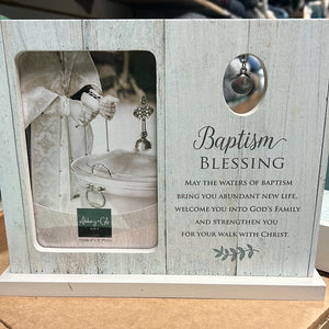 Baptism blessing standing frame