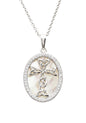 Sterling silver Celtic Cross SW MOP Necklace SW228