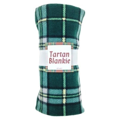 Tartan fleece blanket