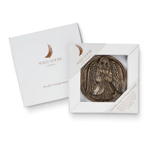 Guardian Angel Bronze plaque