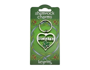 Irish heart key ring