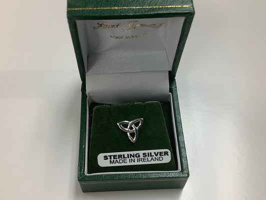 Sterling Silver trinity tie tack