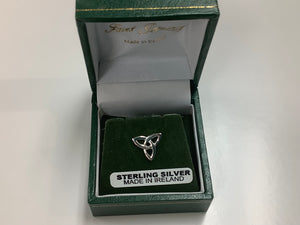 Sterling Silver trinity tie tack