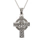 Sterling silver gents claddagh Celtic cross 20” chain SP2262 Made By Shanore