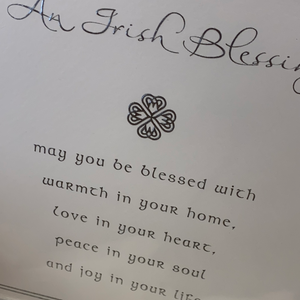An Irish blessing greeting card