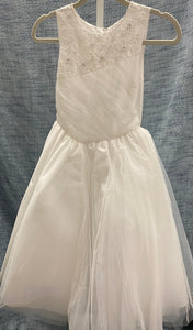 White dress with sequin design #475T
