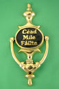 Cead mile failte door knocker brass