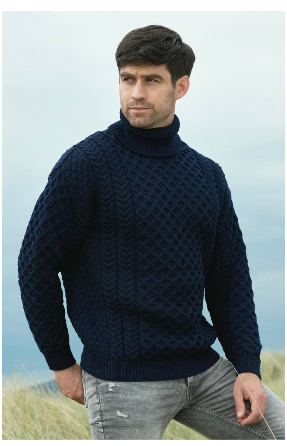 CARRICK MERINO ROLL NECK SWEATER: R1949