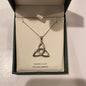 Sterling silver trinity knot pendant A1130