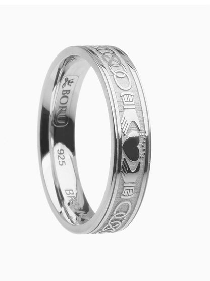 Claddagh Knot Wedding Ring – Narrow BR35N