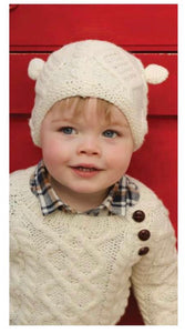 Kids Hand Knitted Hat with Ears R490
