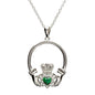 SIL GR-CZ CLADDAGH CLUS PENDANT SP1079GRCZ Made By Shanore