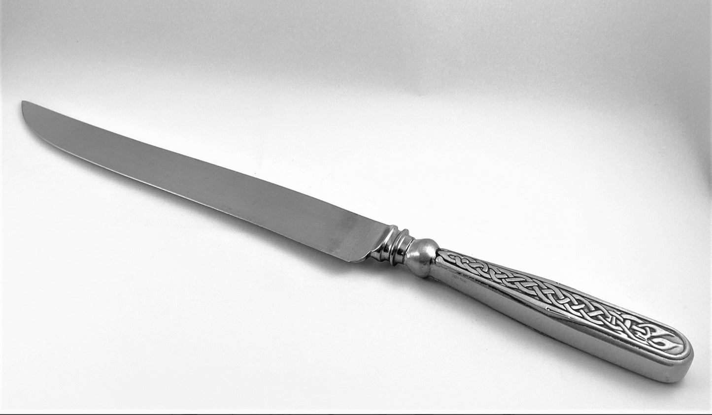 Mullingar pewter Celtic cake and knife