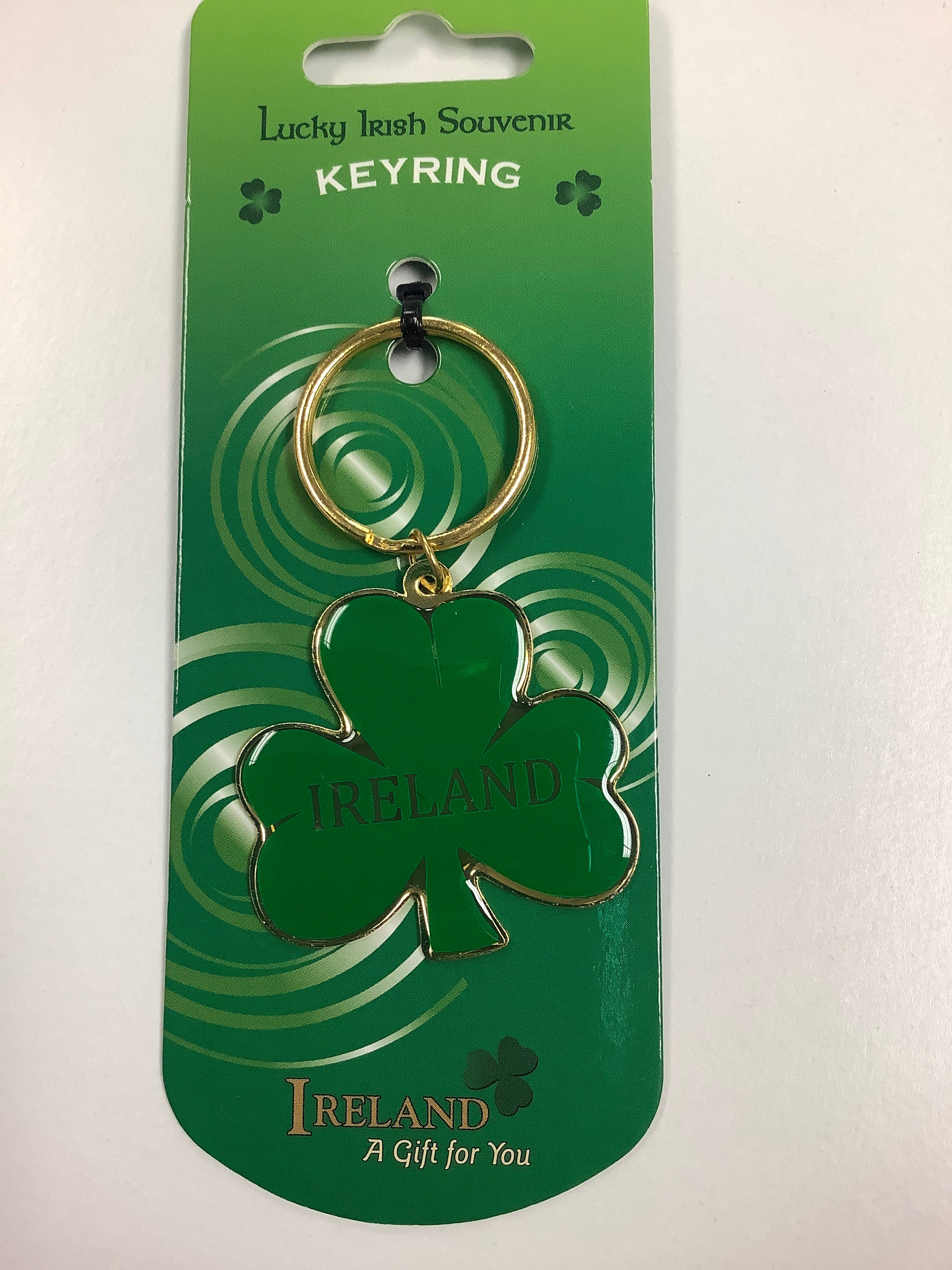 Ireland shamrock keychain