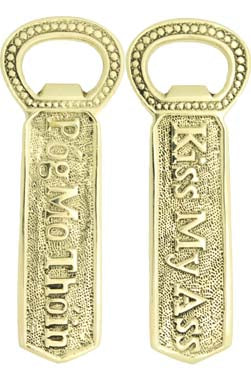 Pog mo thoin bottle opener brass