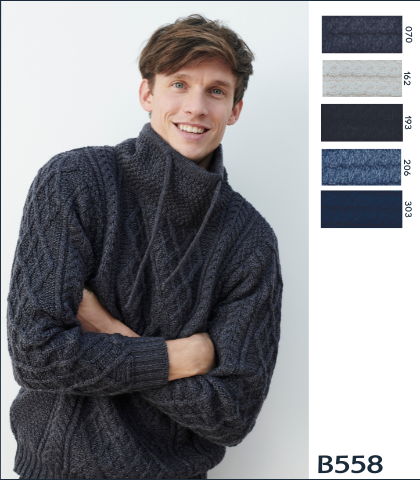 Sweater with Drawcords B558