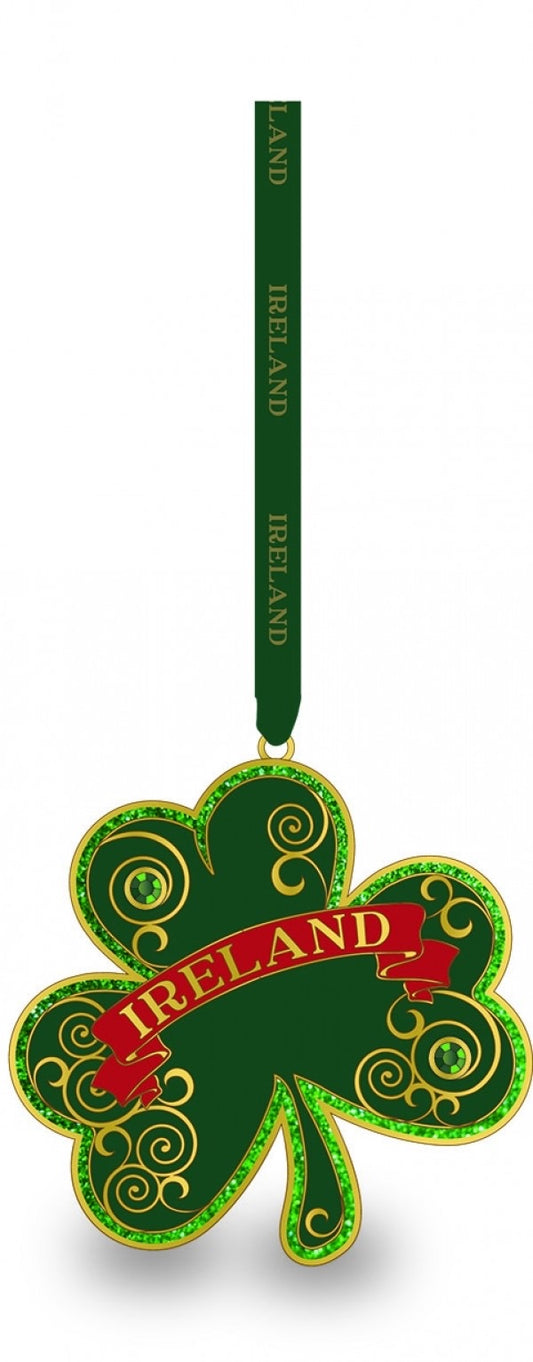 Metal shamrock ornament