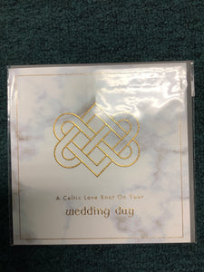 Celtic love knot on your wedding day card
