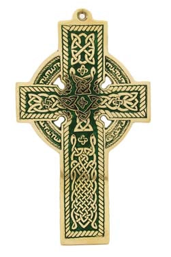 FLAT MEDIUM CATHEDRAL CROSS GREEN