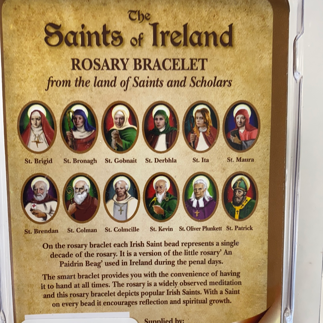 Saints of Ireland rosary bracelet rb71303
