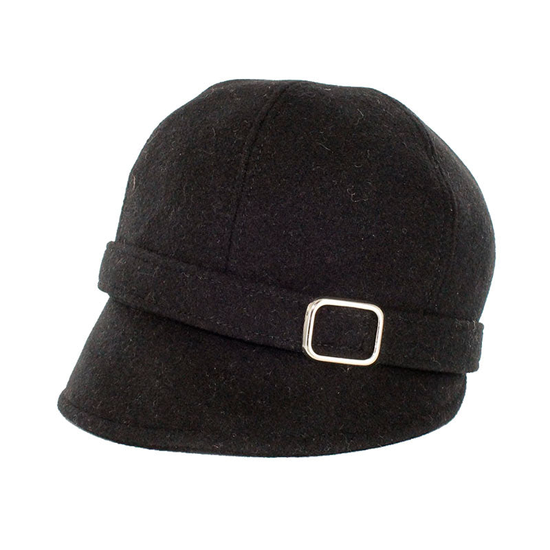 Mucros Ladies Flapper Cap Black