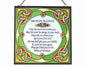 Irish Blessing Square Panel stained glass