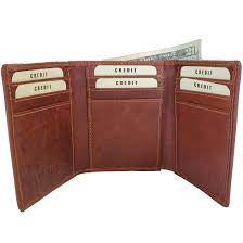 Sean tri fold genuine leather wallet