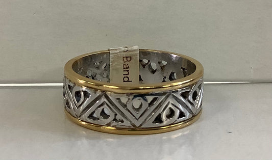14k Gents Celtic two tone size 10.5