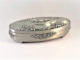 Mullingar Pewter Oval jewelry box MD141L