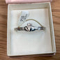 Sterling Silver Baby Claddagh Bangle By. Facet S BA15