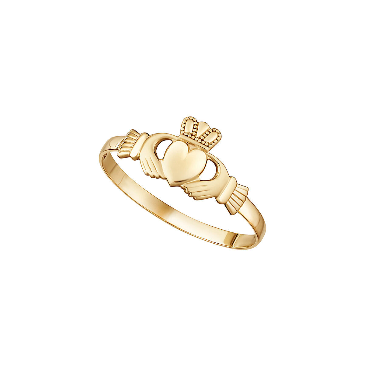 10K GOLD MINI CLADDAGH RING S2987