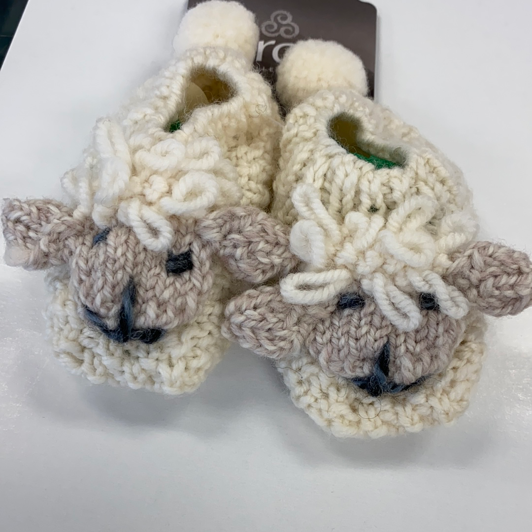 Baby Shepley booties hand knit R778
