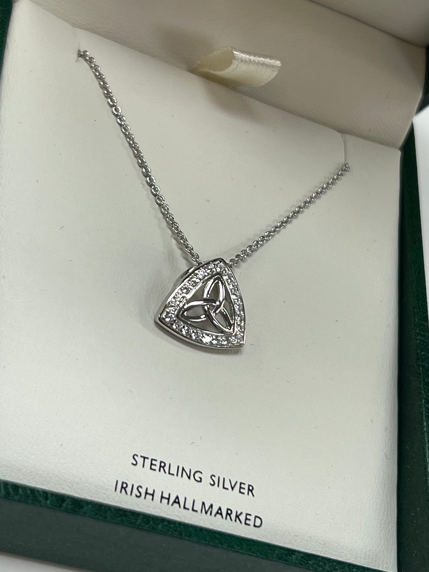 Sterling Silver Trinity CZ Pendant A1038