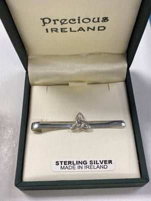 Sterling silver trinity knot tie bar SM71471