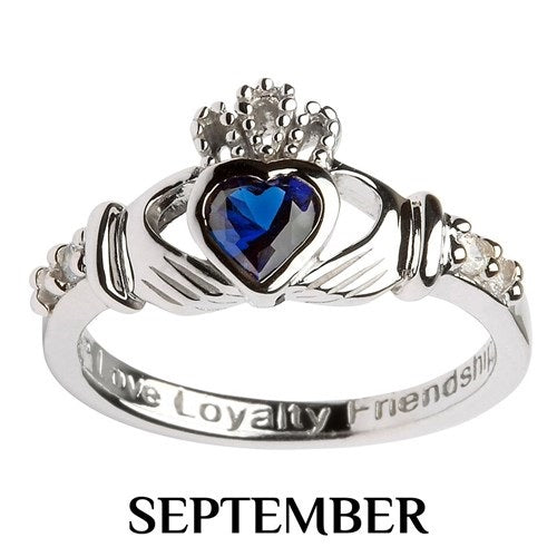 Shanore Claddagh birthstone September SL90