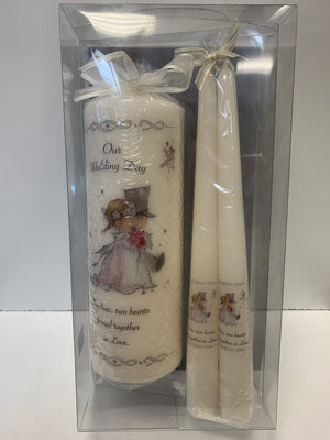 Our Wedding Day Candle Set