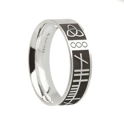 Ogham “my soulmate “ wedding bands BR33