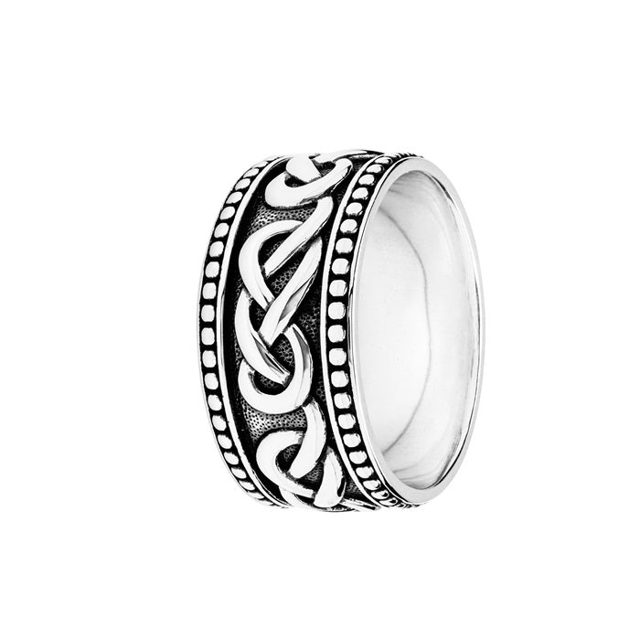 Sterling Silver Gents Celtic Band Earth Collection SD23