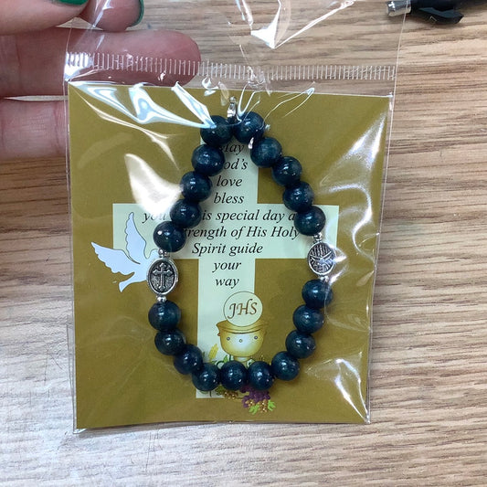 Communion/confirmation bead bracelet CC321