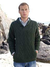 DUBLIN SHAWL COLLAR SWEATER: SH4177