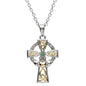 SS GP Emerald/Diamond Celtic cross SF32