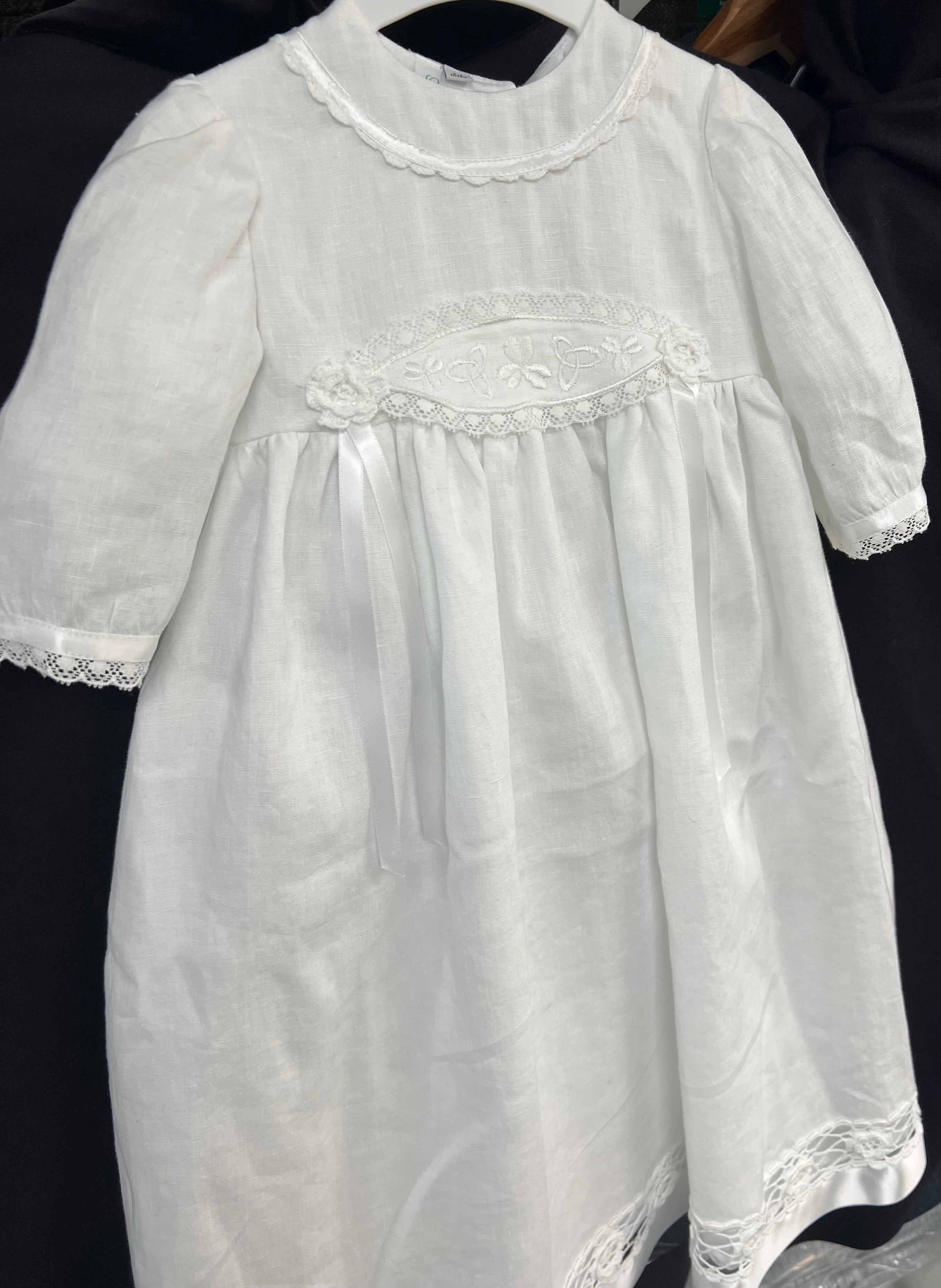 100 Irish Linen Christening Gown By Laura D Designs 1102