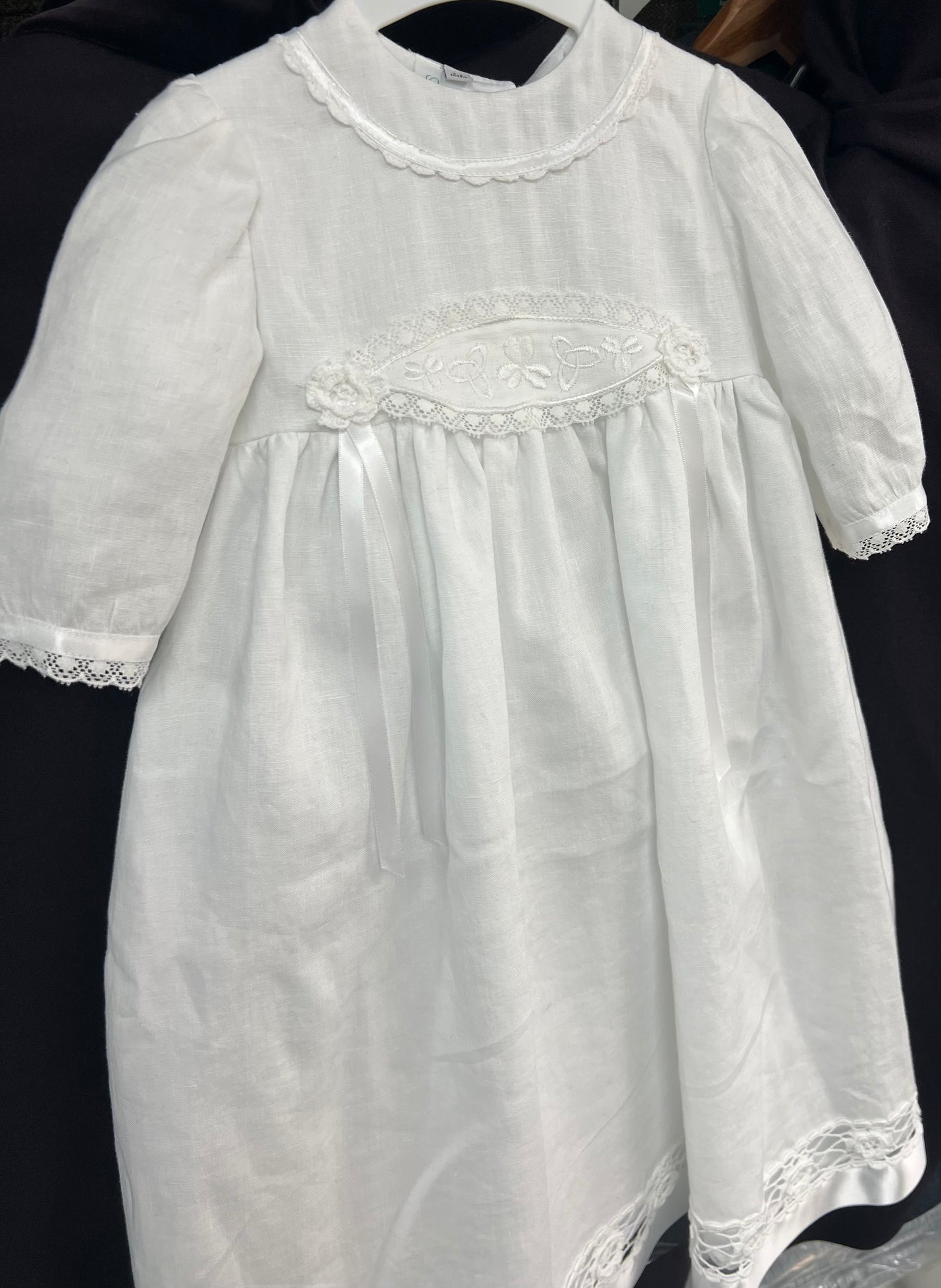 100% Irish Linen Christening Gown By Laura D Designs 1102 Kathleen's of Donegal 100% Irish Linen Christening Gown By Laura D Designs 1102 Kathleen's of Donegal