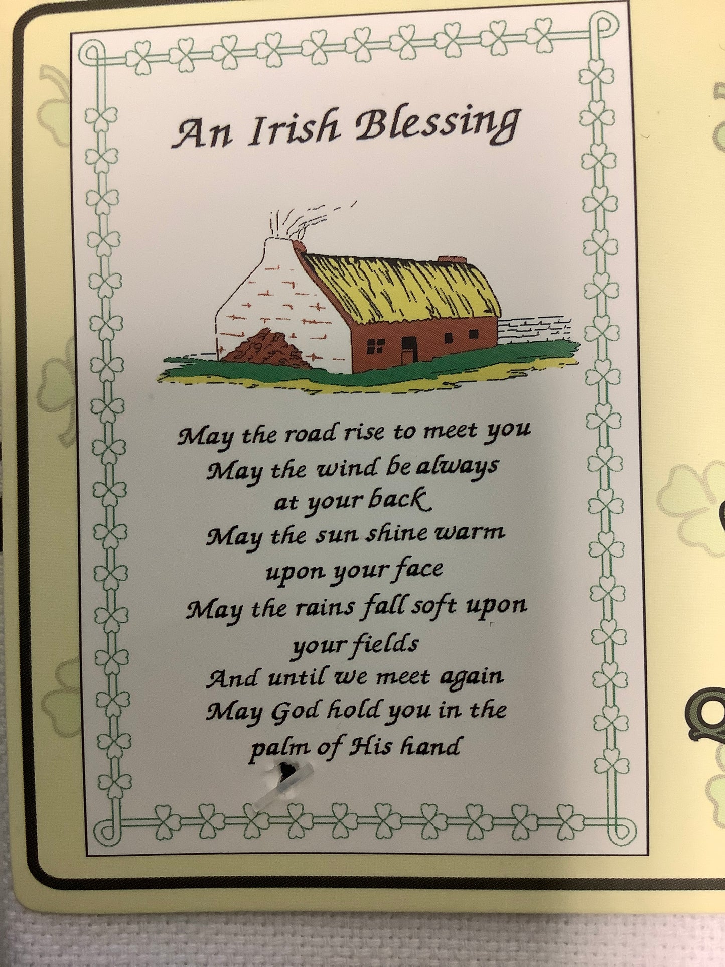 Irish blessing tea towel