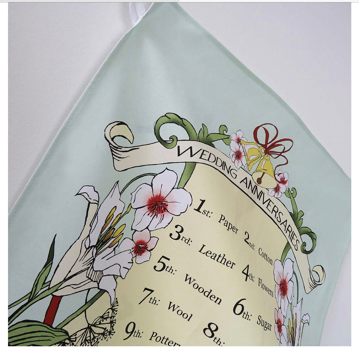 Wedding Anniversaries Tea Towel B0734