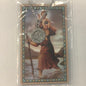 St. Christopher pewter medal on prayer card PSD600CH