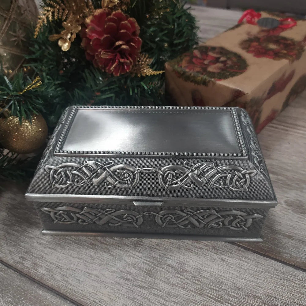 MULLINGAR PEWTER JEWELRY BOXES MEDIUM md17m